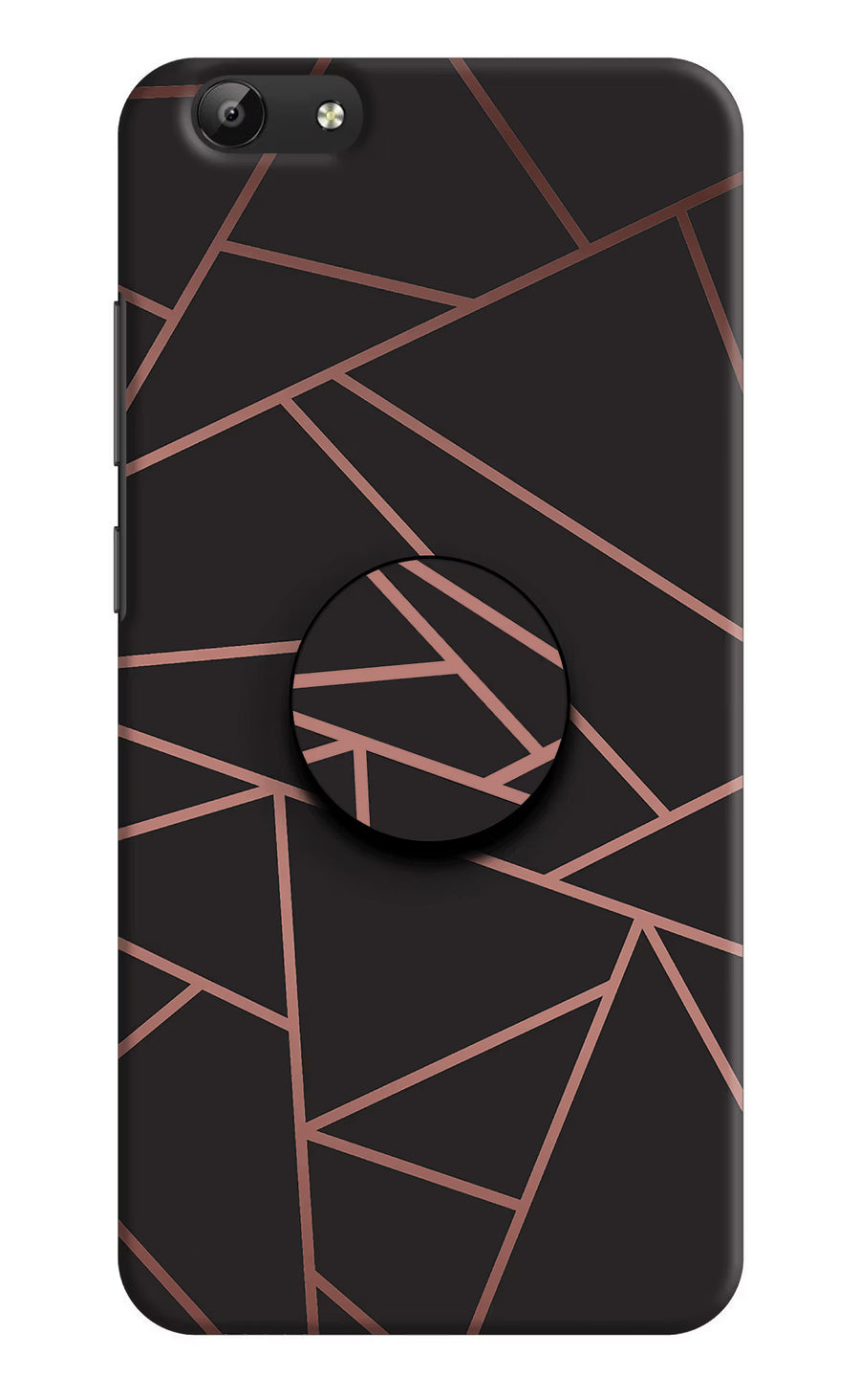 Geometric Pattern Vivo Y69 Pop Case, Hard case