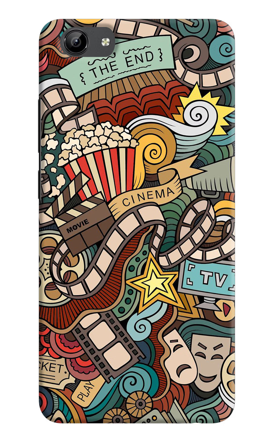 Cinema Abstract Vivo Y71 Back Cover, Hard case
