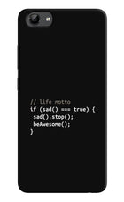 Life Motto Code Vivo Y71 Hard Case Back Cover by Casekaro