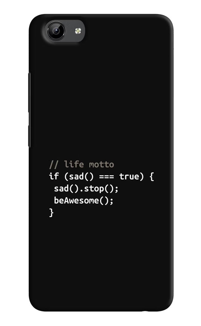 Life Motto Code Vivo Y71 Hard Case Back Cover by Casekaro
