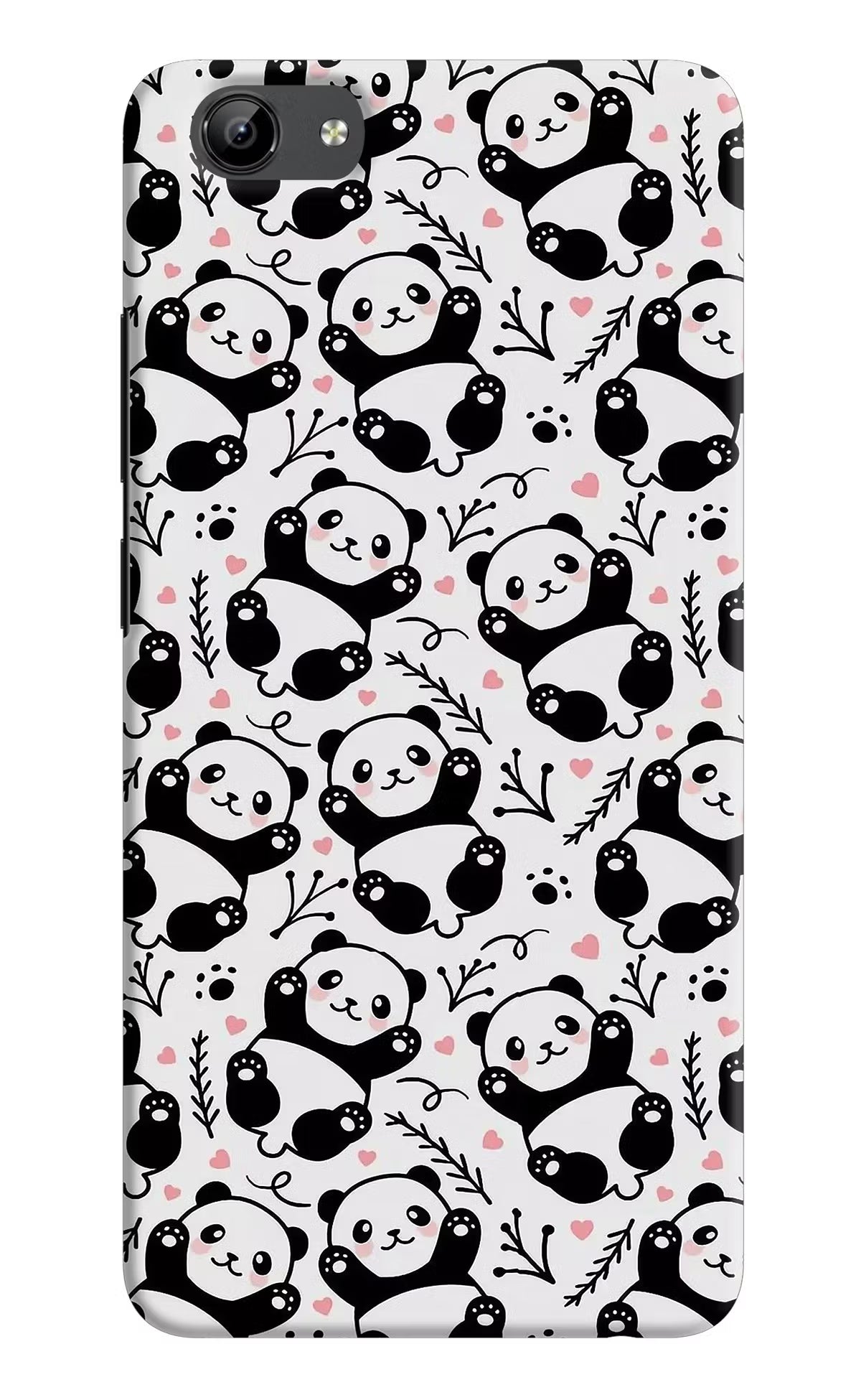 Cute Panda Vivo Y71 Hard Case Back Cover by Casekaro