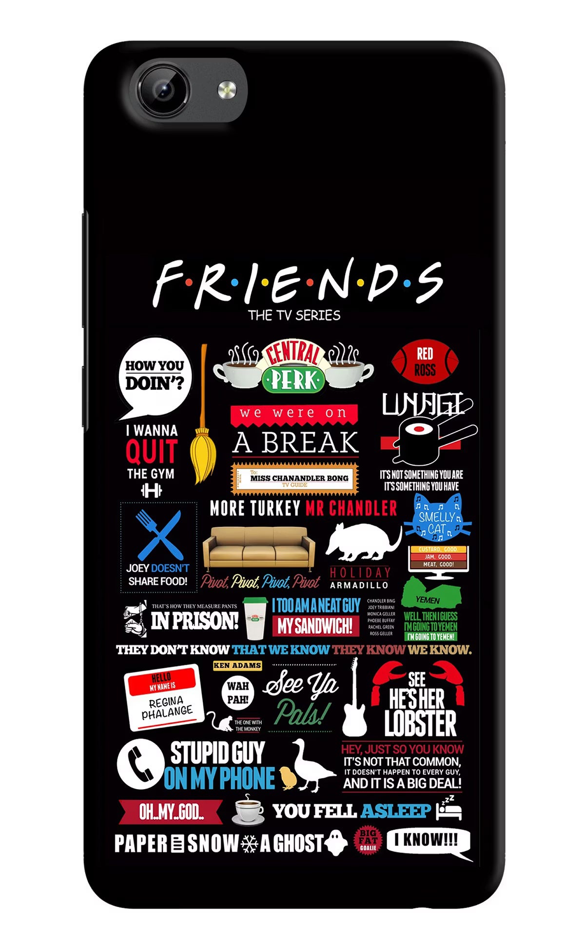FRIENDS Vivo Y71 Hard Case Back Cover by Casekaro