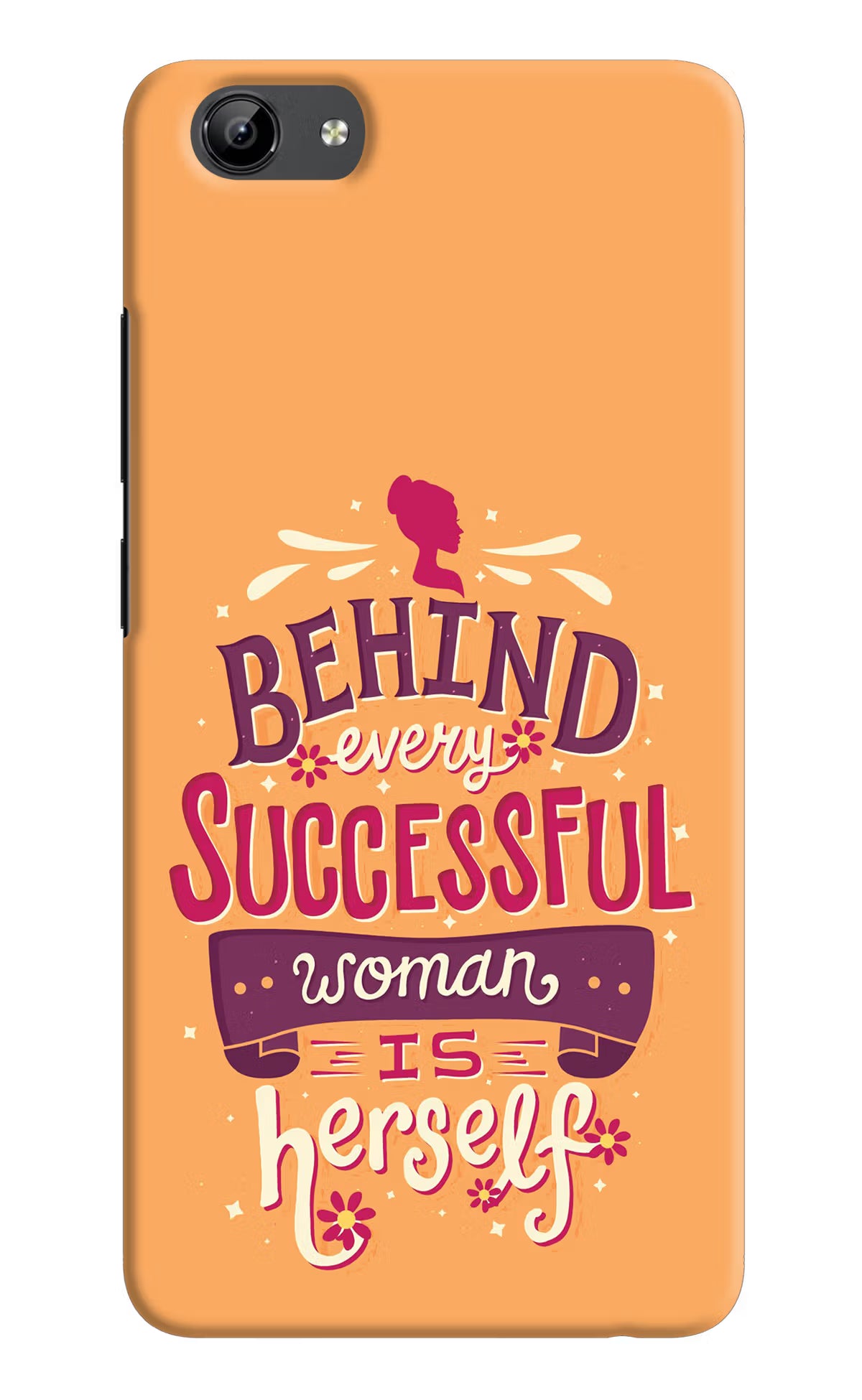 Behind Every Successful Woman There Is Herself Vivo Y71 Hard Case Back Cover by Casekaro