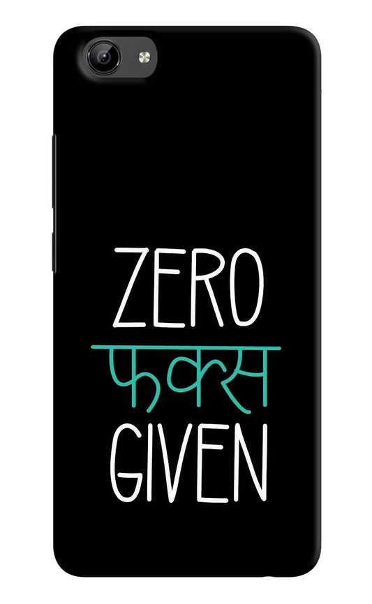 Zero Fucks Given Vivo Y71 Hard Case Back Cover by Casekaro