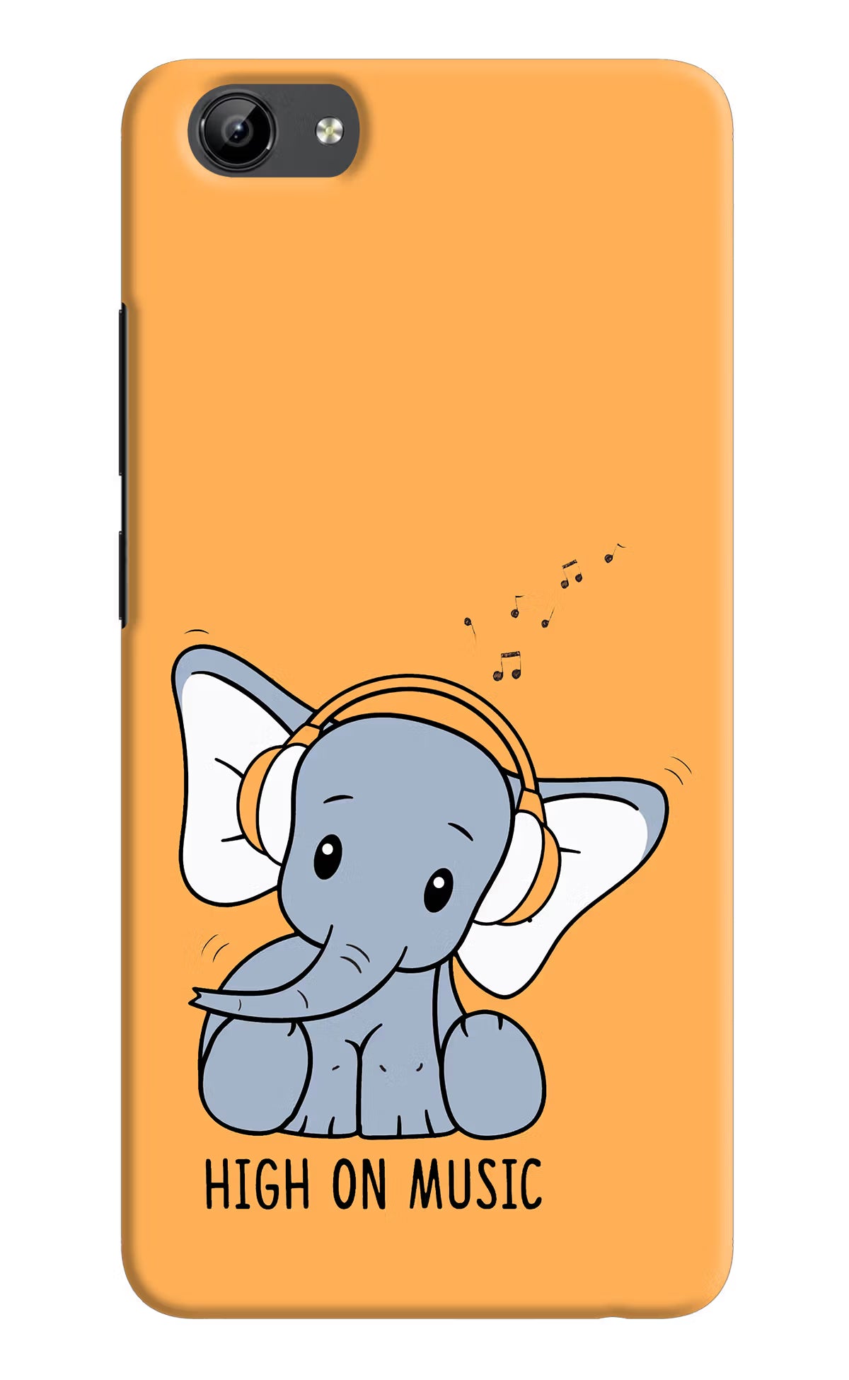 High On Music Vivo Y71 Hard Case Back Cover by Casekaro