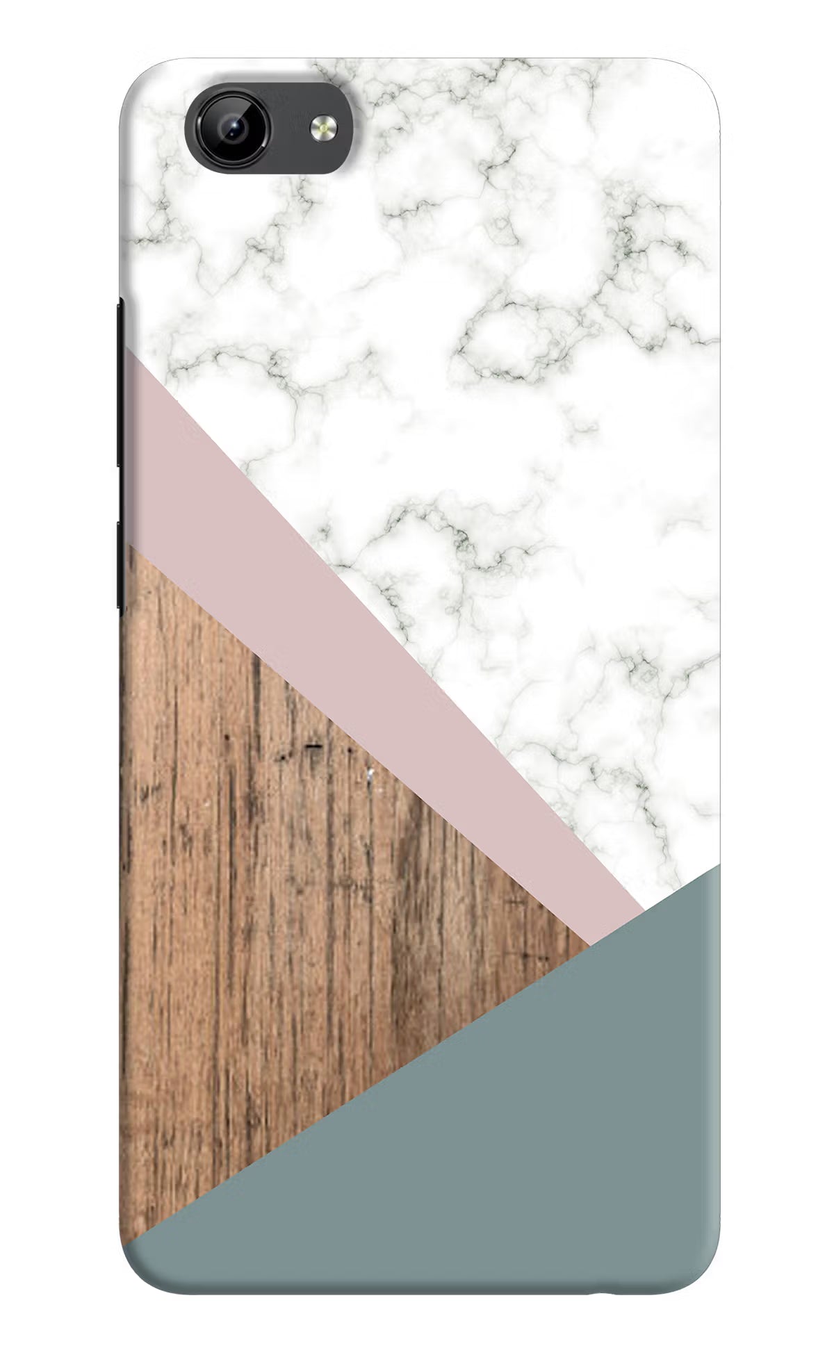 Marble wood Abstract Vivo Y71 Hard Case Back Cover by Casekaro