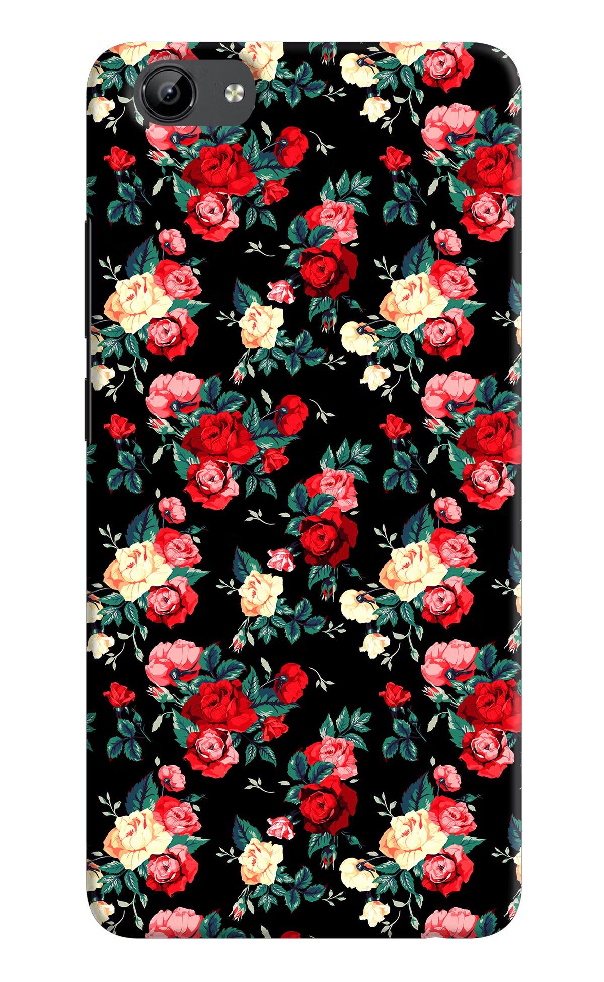 Rose Pattern Vivo Y71 Hard Case Back Cover by Casekaro
