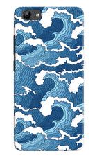 Blue Waves Vivo Y71 Hard Case Back Cover by Casekaro