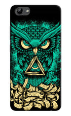 Green Owl Vivo Y71 Hard Case Back Cover by Casekaro