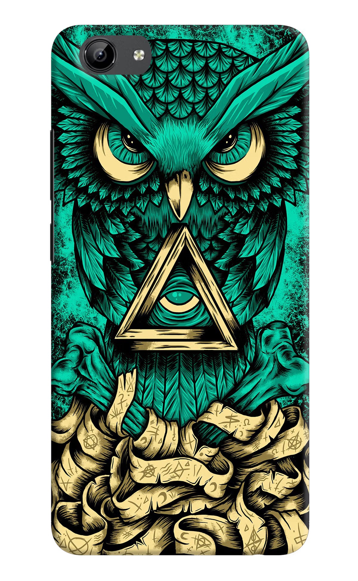 Green Owl Vivo Y71 Hard Case Back Cover by Casekaro
