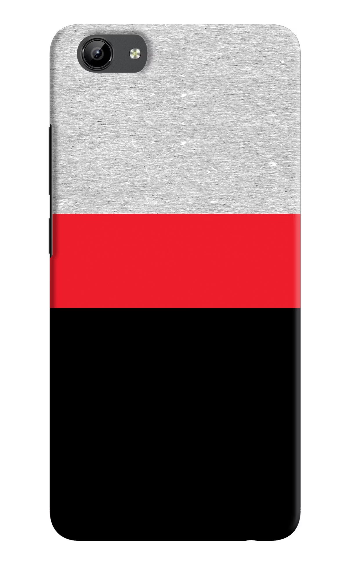 Tri Color Pattern Vivo Y71 Hard Case Back Cover by Casekaro