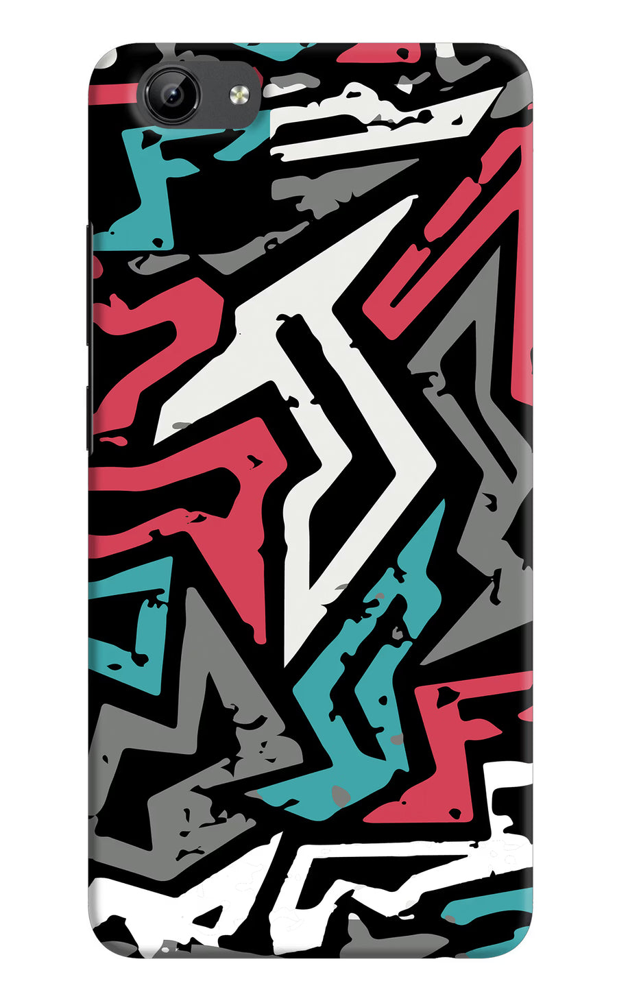 Geometric Graffiti Vivo Y71 Back Cover, Hard case