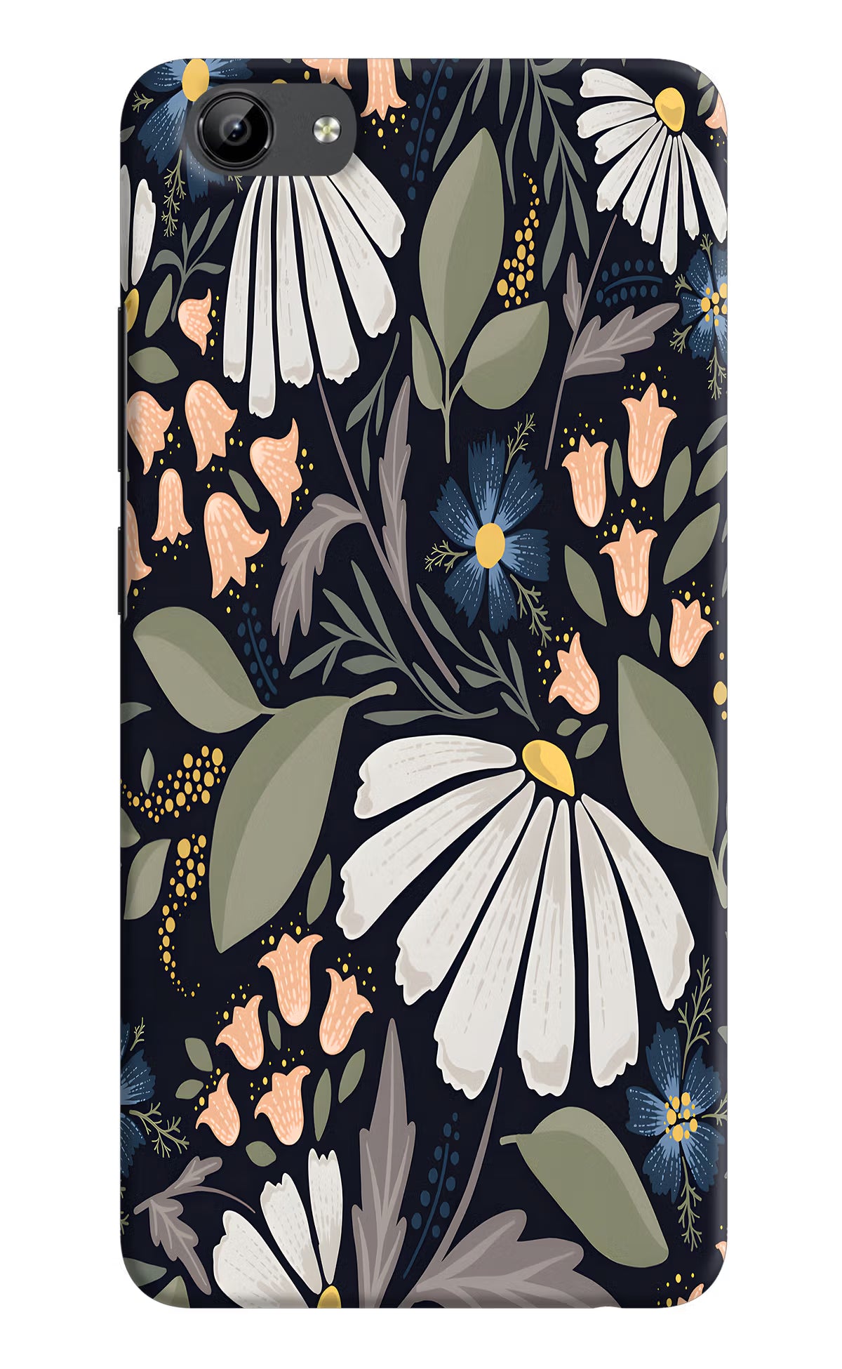 Flowers Art Vivo Y71 Hard Case Back Cover by Casekaro