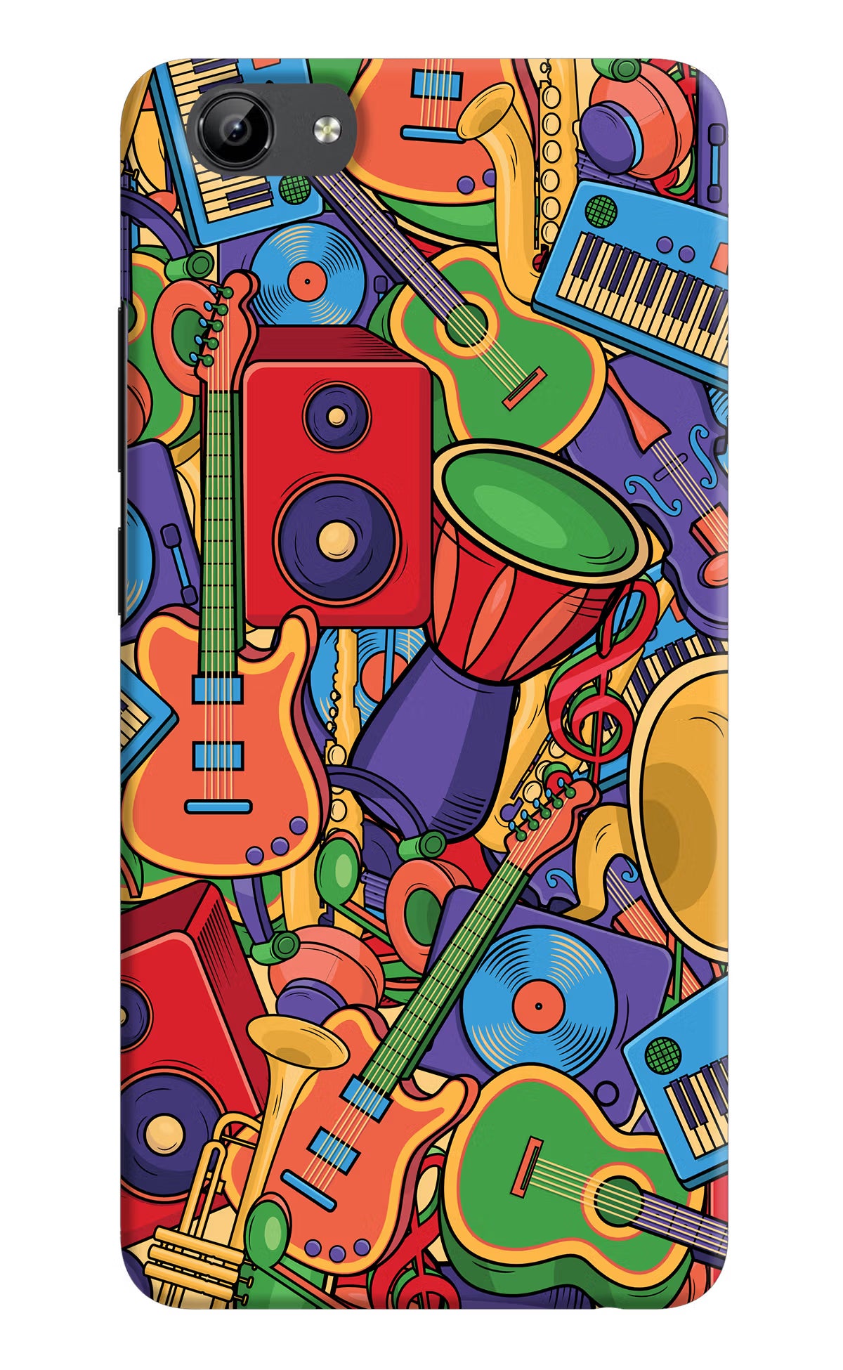 Music Instrument Doodle Vivo Y71 Hard Case Back Cover by Casekaro