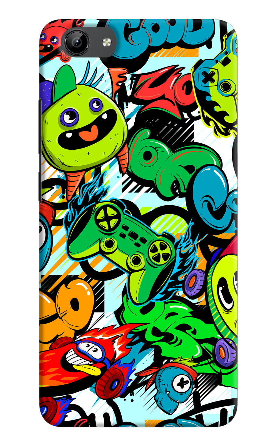 Game Doodle Vivo Y71 Back Cover, Hard case