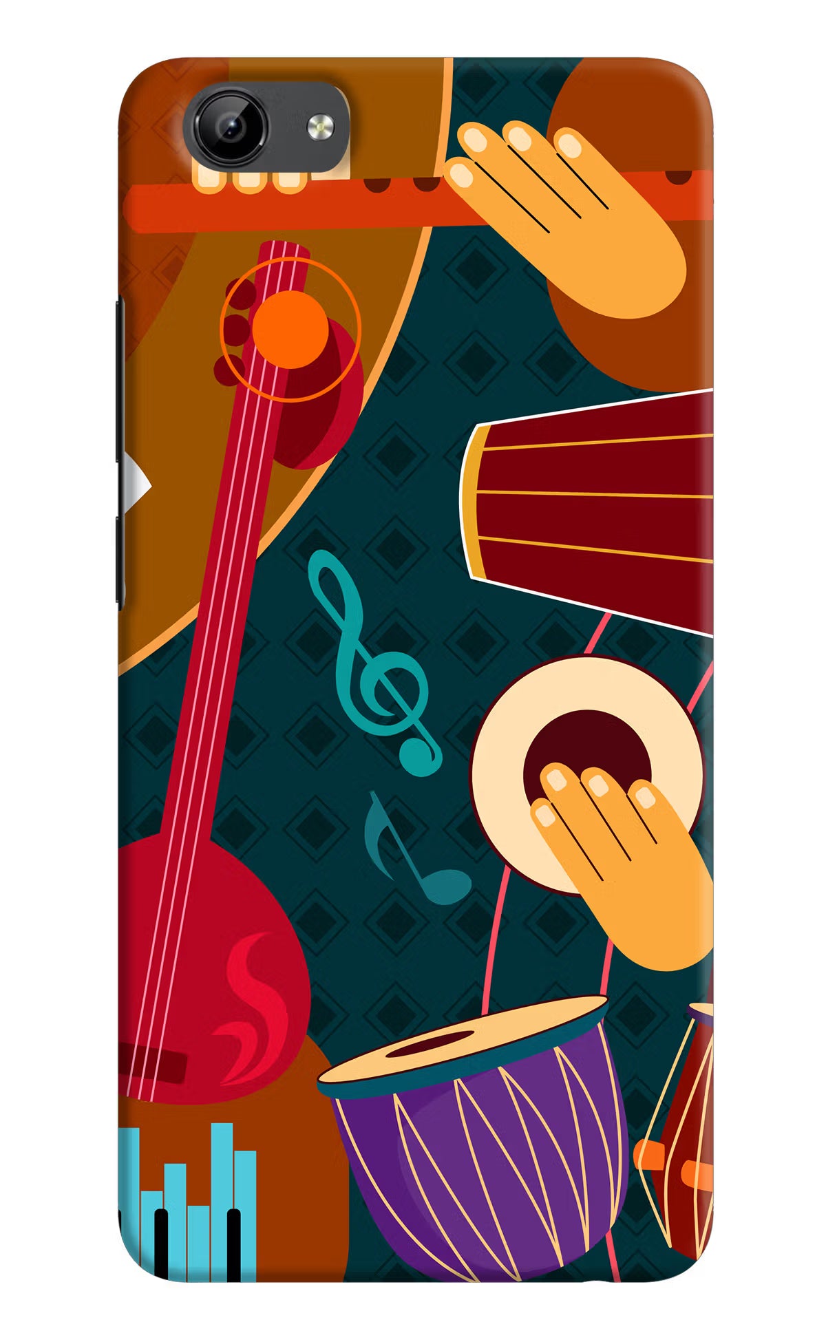 Music Instrument Vivo Y71 Hard Case Back Cover by Casekaro