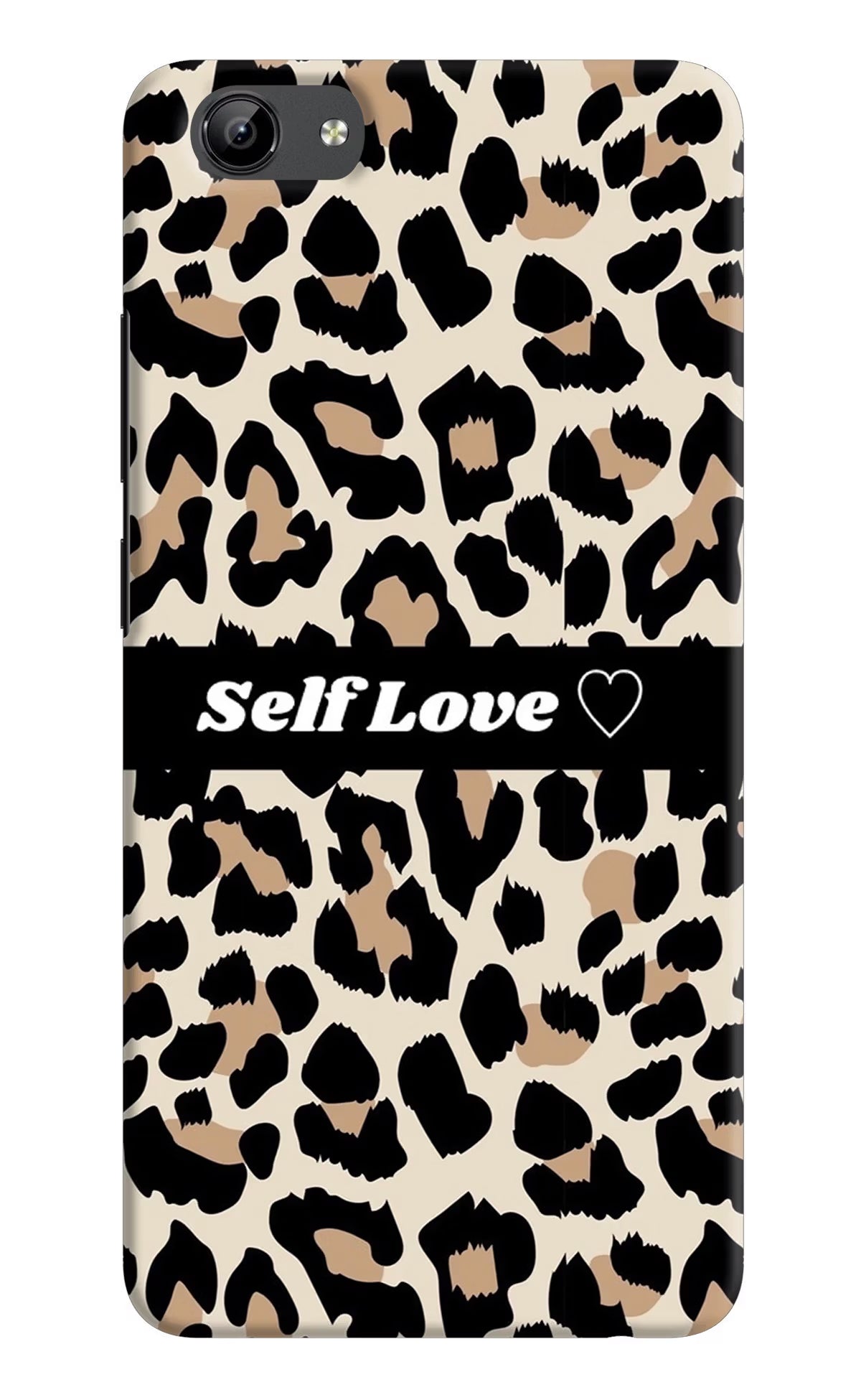 Leopard Print Self Love Vivo Y71 Hard Case Back Cover by Casekaro