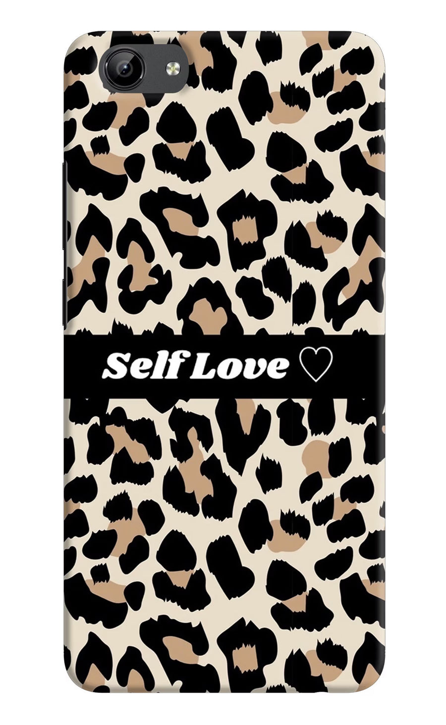 Leopard Print Self Love Vivo Y71 Back Cover, Hard case
