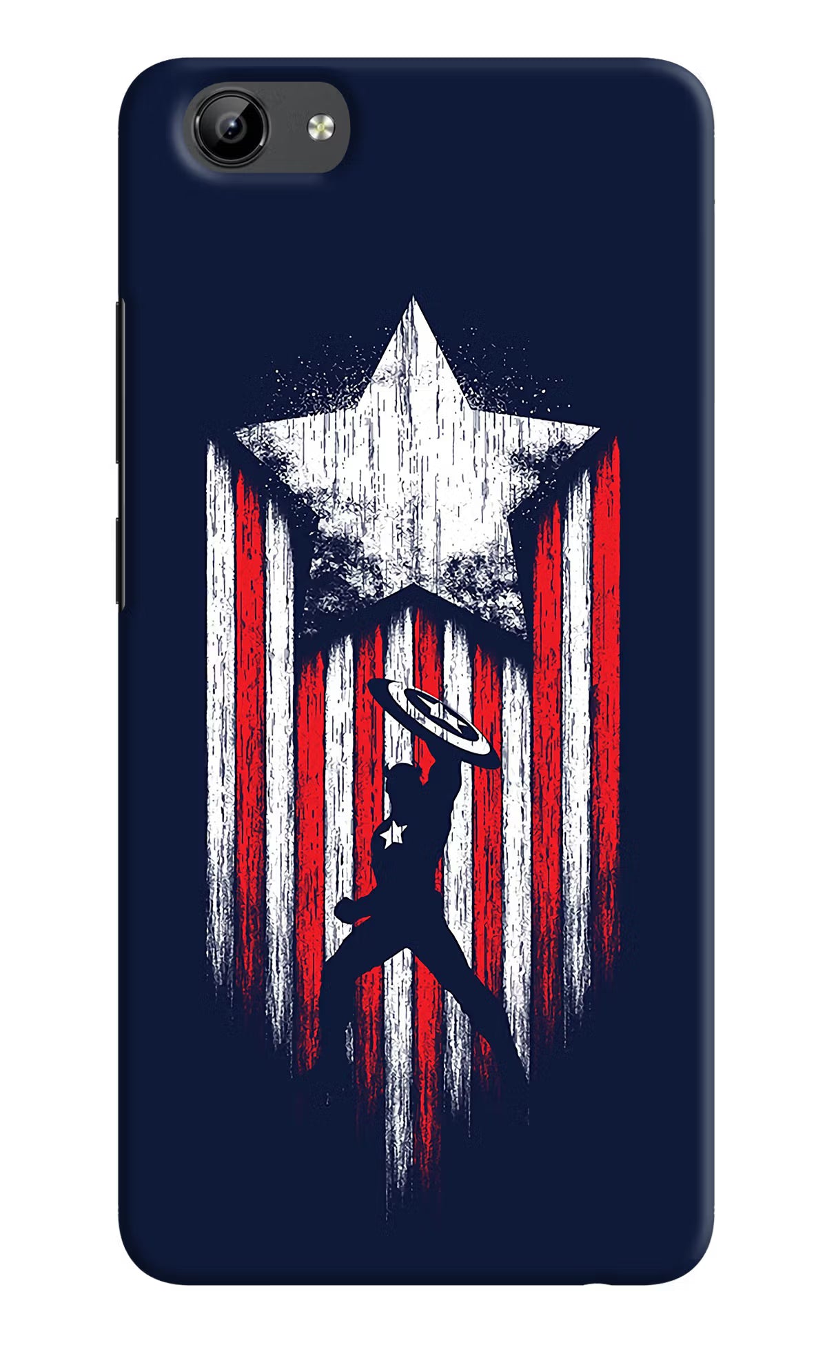 Captain America Marvel Art Vivo Y71 Hard Case Back Cover by Casekaro