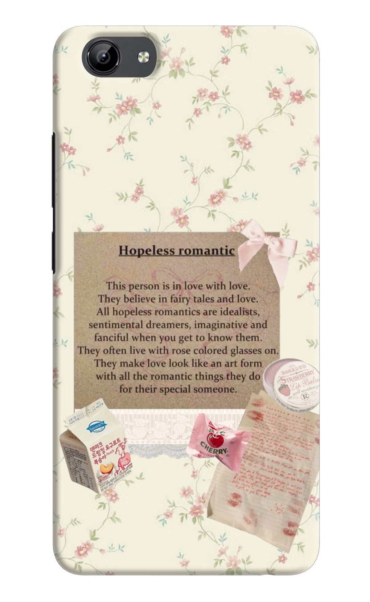 Hopeless Romantic Vivo Y71 Hard Case Back Cover by Casekaro