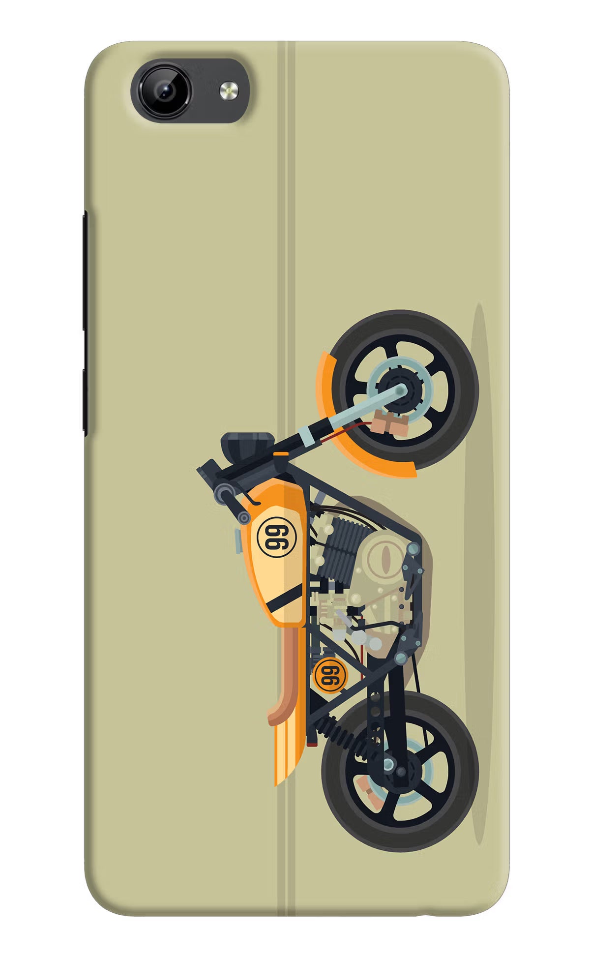 Vertical Speedster Vivo Y71 Hard Case Back Cover by Casekaro