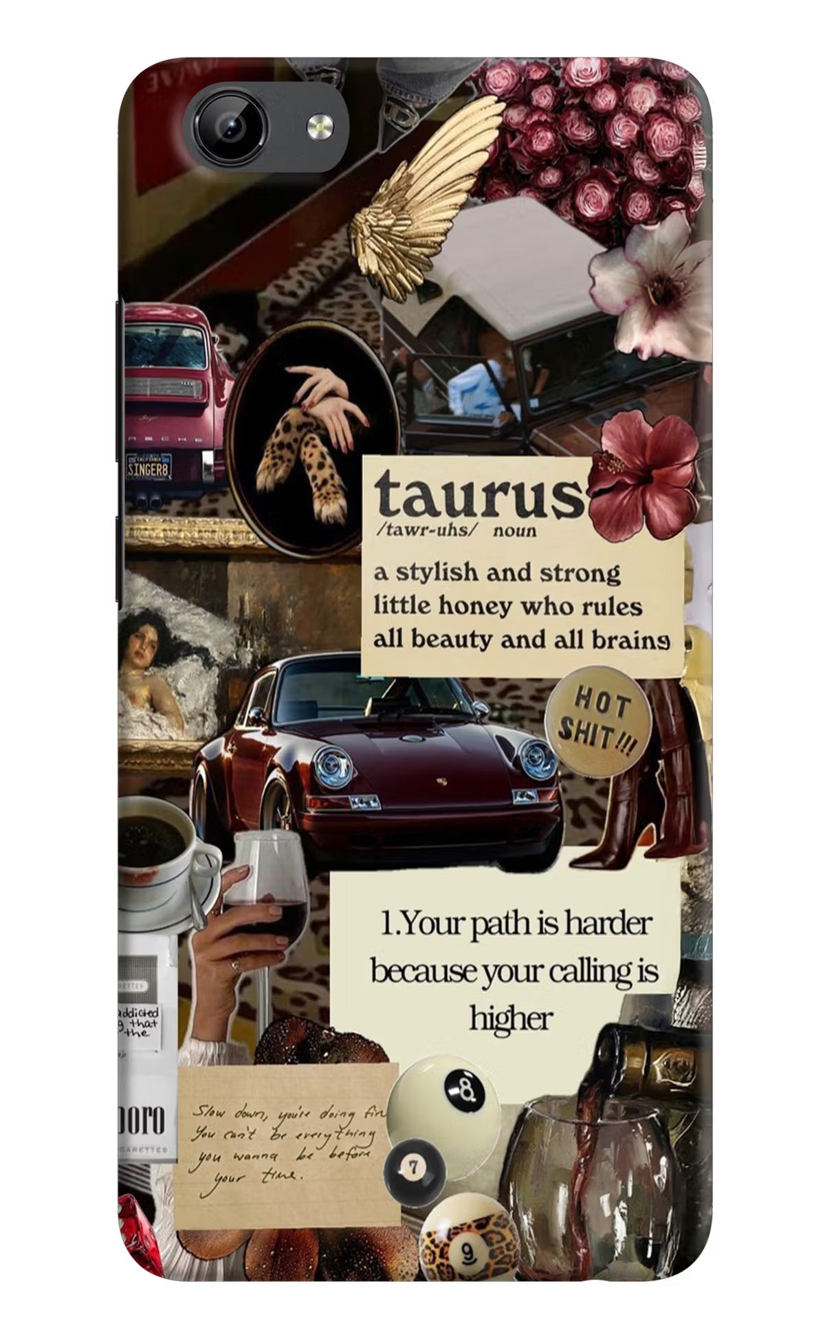 Taurus Zodiac Vivo Y71 Hard Case Back Cover by Casekaro