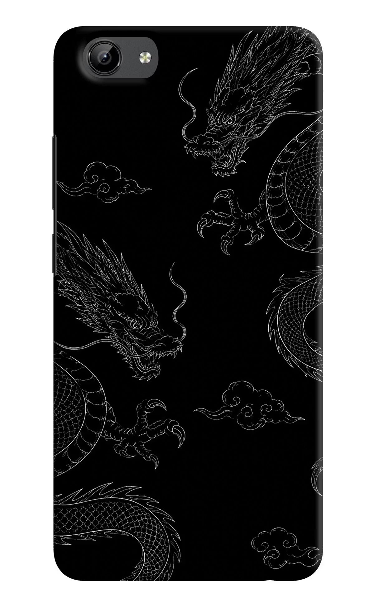 Twin Dragons Vivo Y71 Hard Case Back Cover by Casekaro