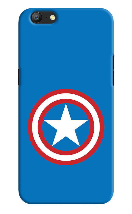Captain America Logo Oppo A57 Hard Case Back Cover by Casekaro