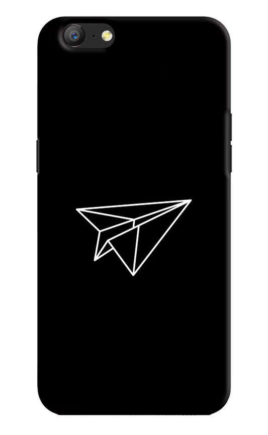 Paper Plane White Oppo A57 Hard Case Back Cover by Casekaro
