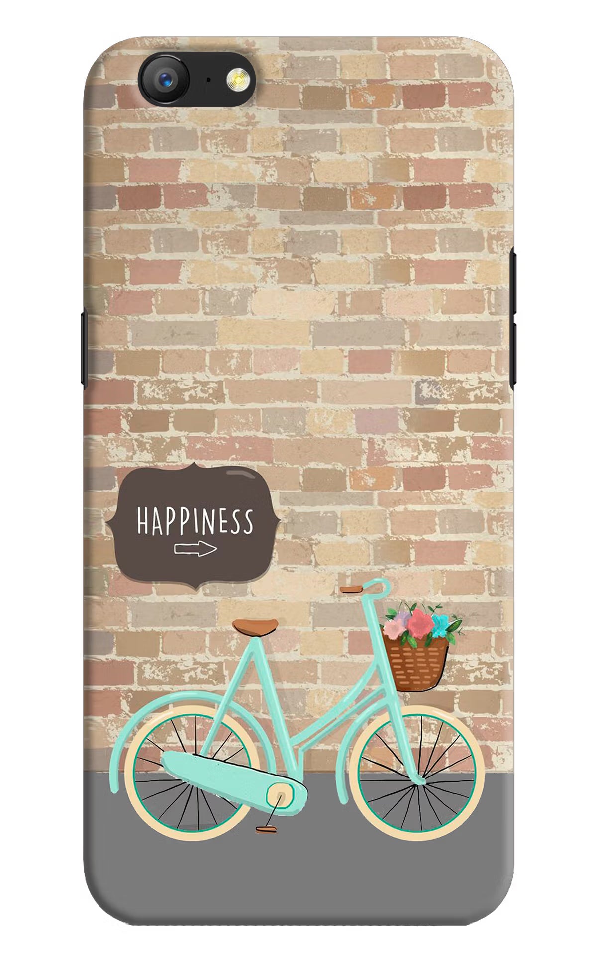 Happiness Artwork Oppo A57 Hard Case Back Cover by Casekaro
