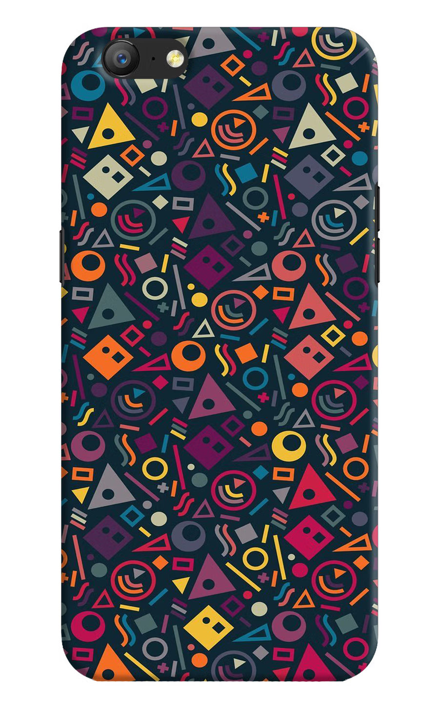 Geometric Abstract Oppo A57 Back Cover, Hard case