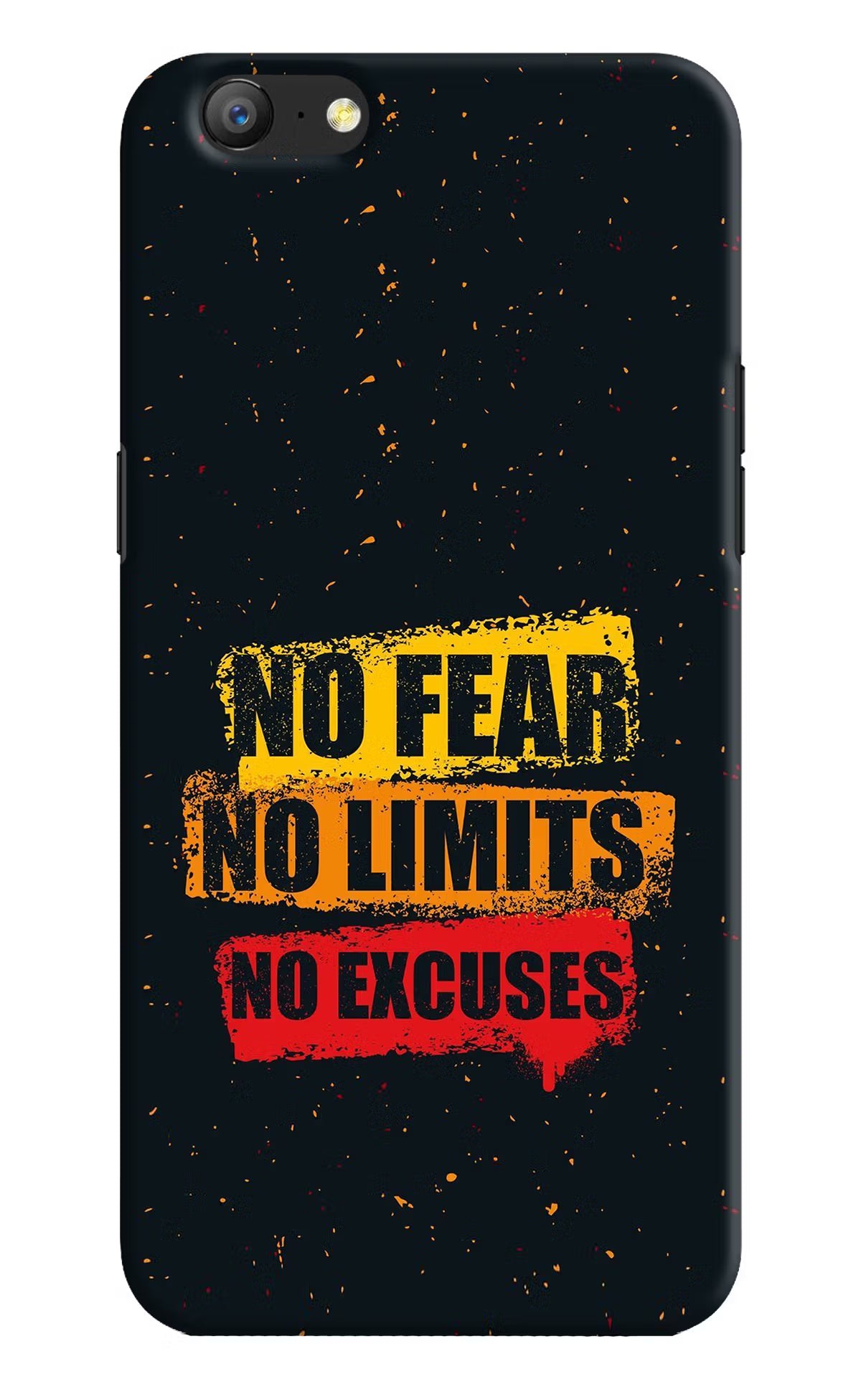 No Fear No Limits No Excuse Oppo A57 Hard Case Back Cover by Casekaro
