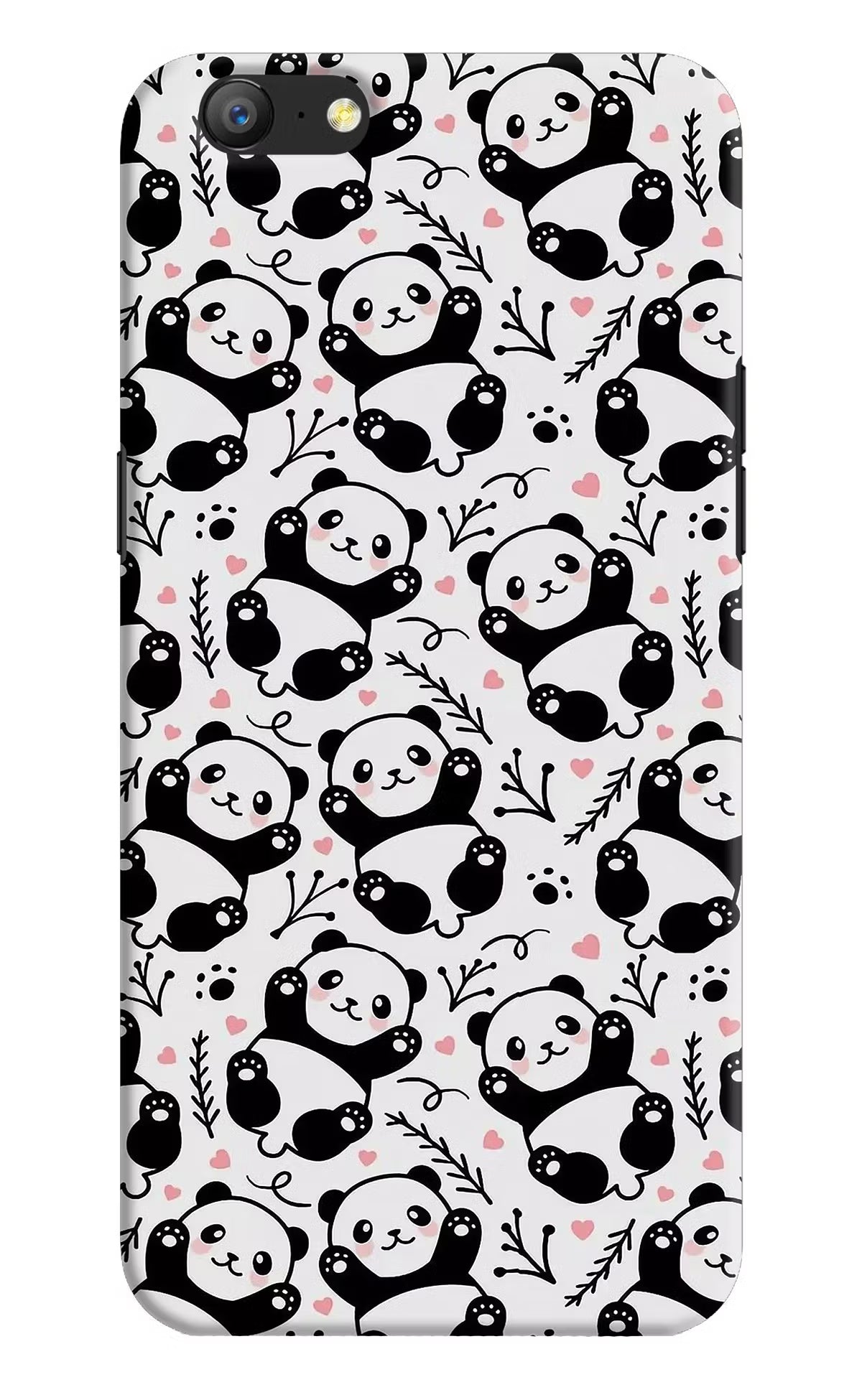 Cute Panda Oppo A57 Hard Case Back Cover by Casekaro