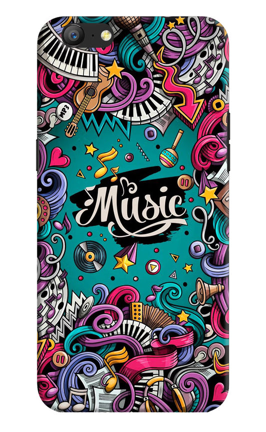 Music Graffiti Oppo A57 Hard Case Back Cover by Casekaro