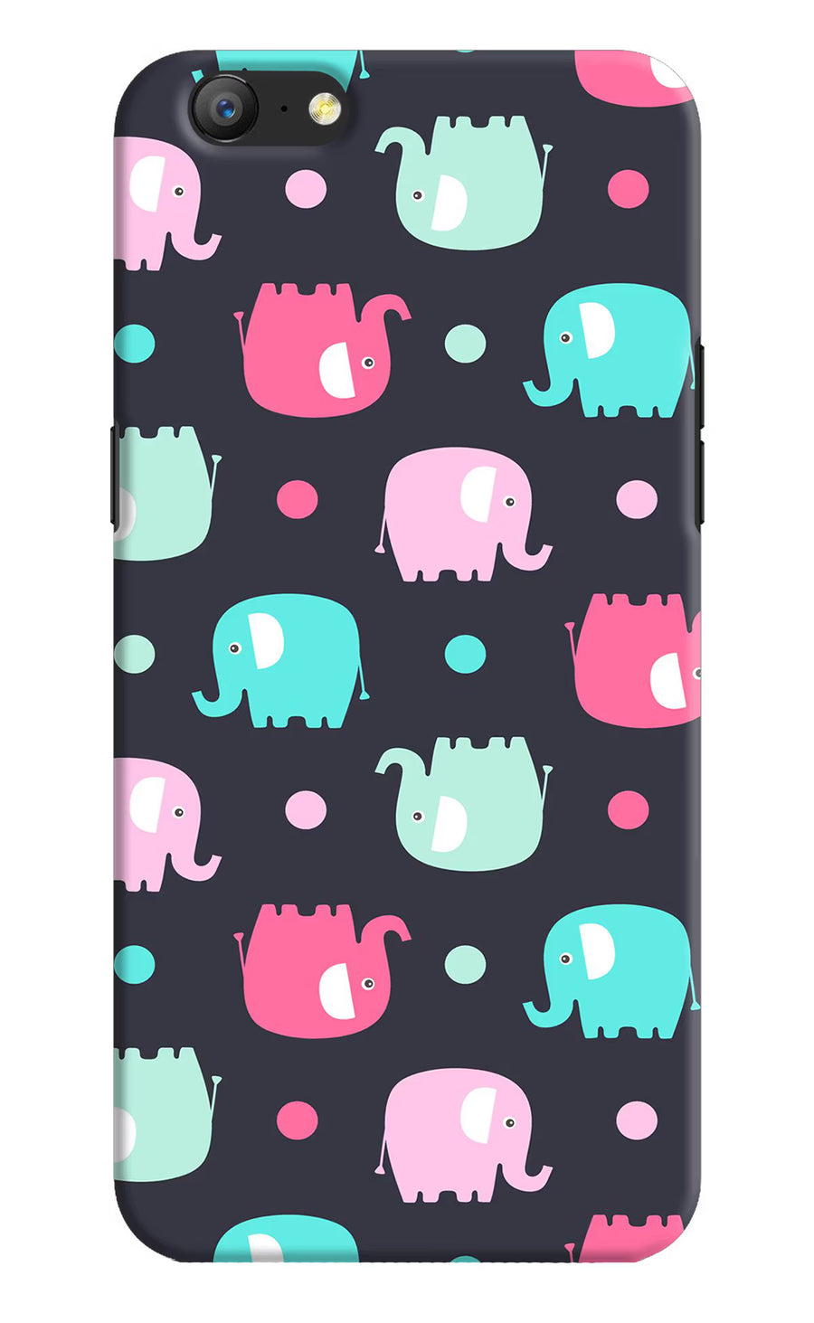 Elephants Oppo A57 Back Cover, Hard case