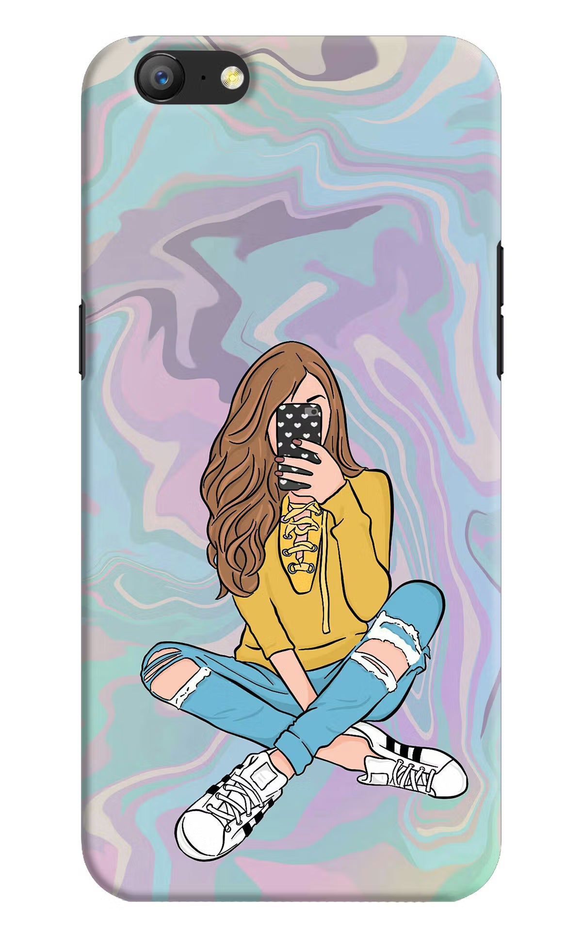 Selfie Girl Oppo A57 Hard Case Back Cover by Casekaro