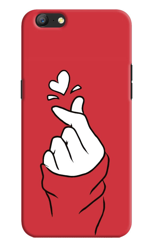 Korean Love Sign Oppo A57 Hard Case Back Cover by Casekaro
