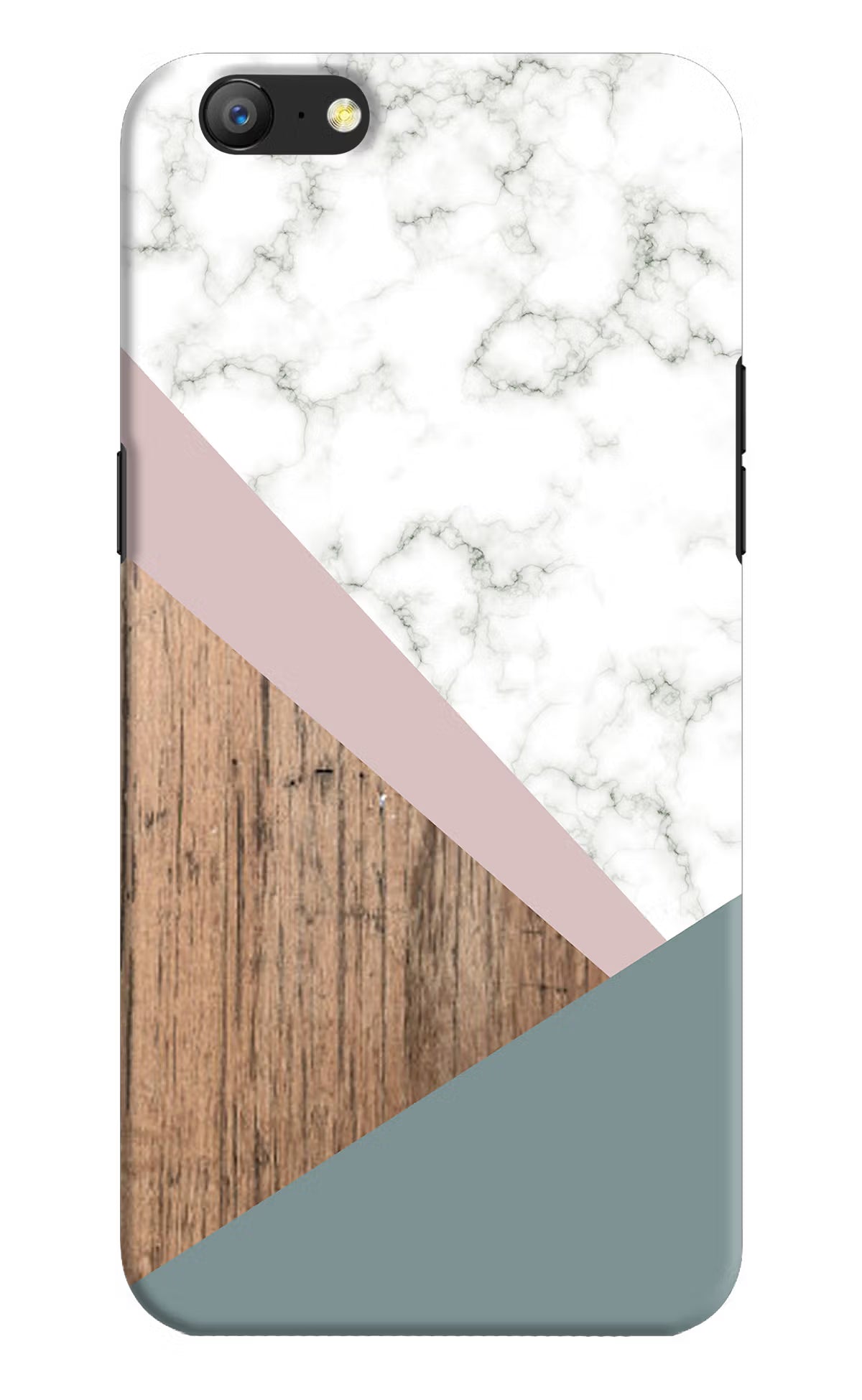 Marble wood Abstract Oppo A57 Hard Case Back Cover by Casekaro