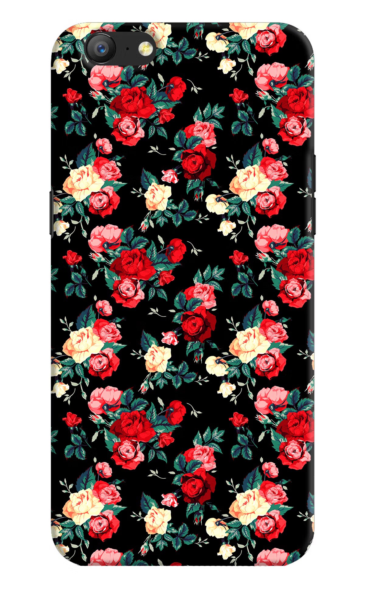 Rose Pattern Oppo A57 Hard Case Back Cover by Casekaro