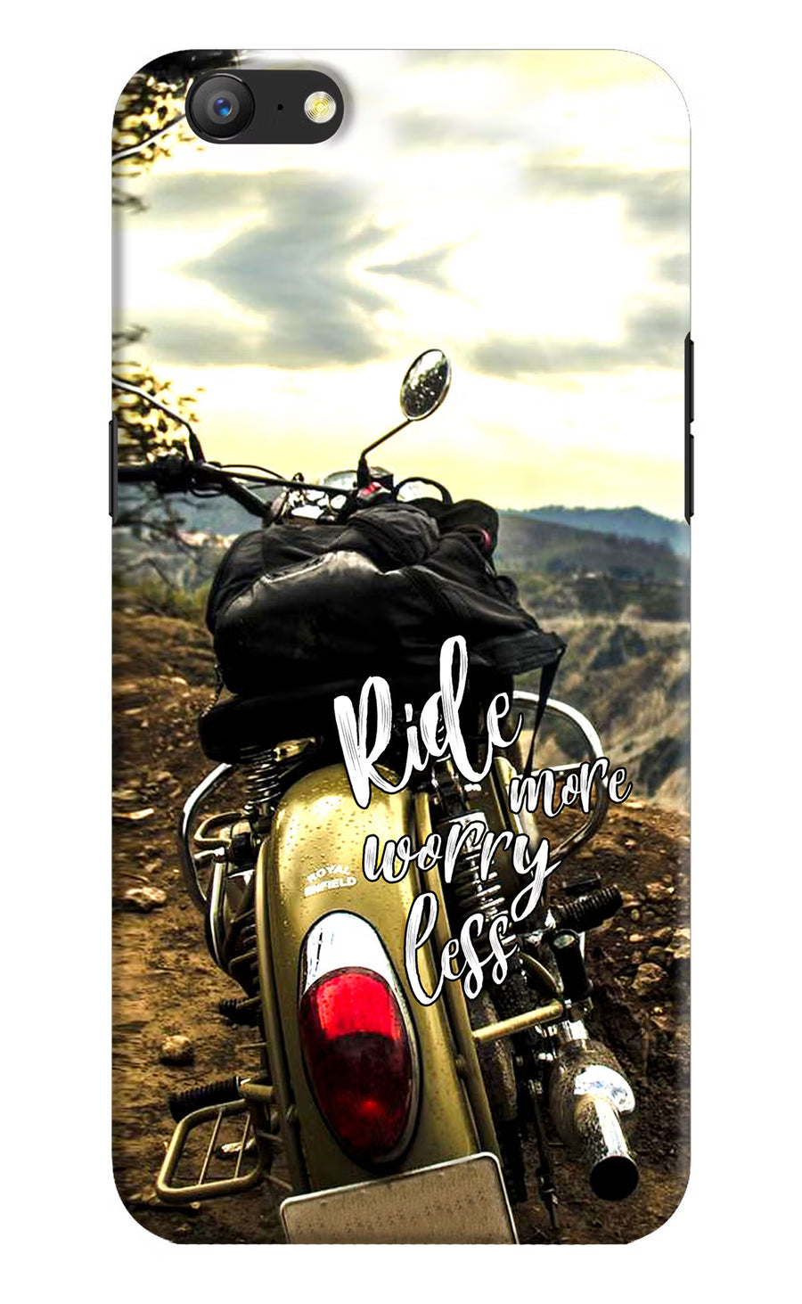 Ride More Worry Less Oppo A57 Back Cover, Hard case