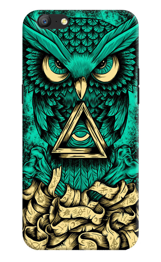 Green Owl Oppo A57 Hard Case Back Cover by Casekaro