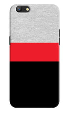 Tri Color Pattern Oppo A57 Hard Case Back Cover by Casekaro