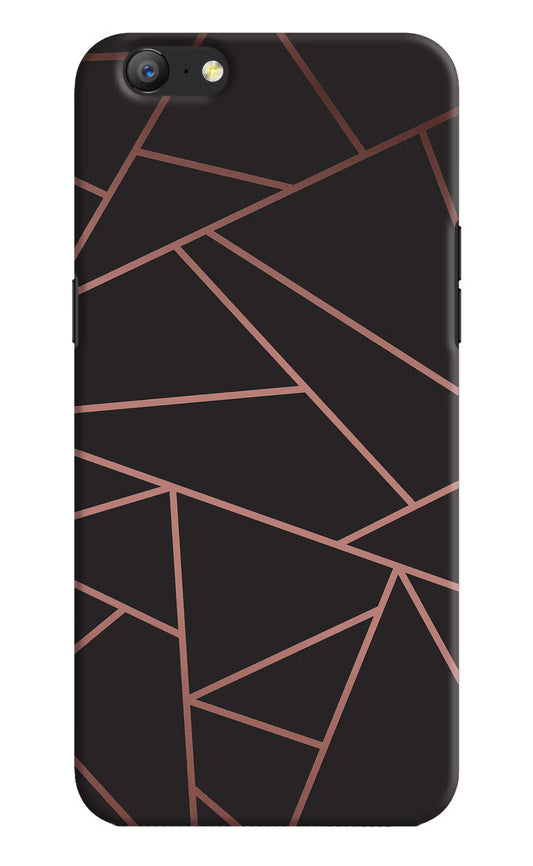 Geometric Pattern Oppo A57 Hard Case Back Cover by Casekaro