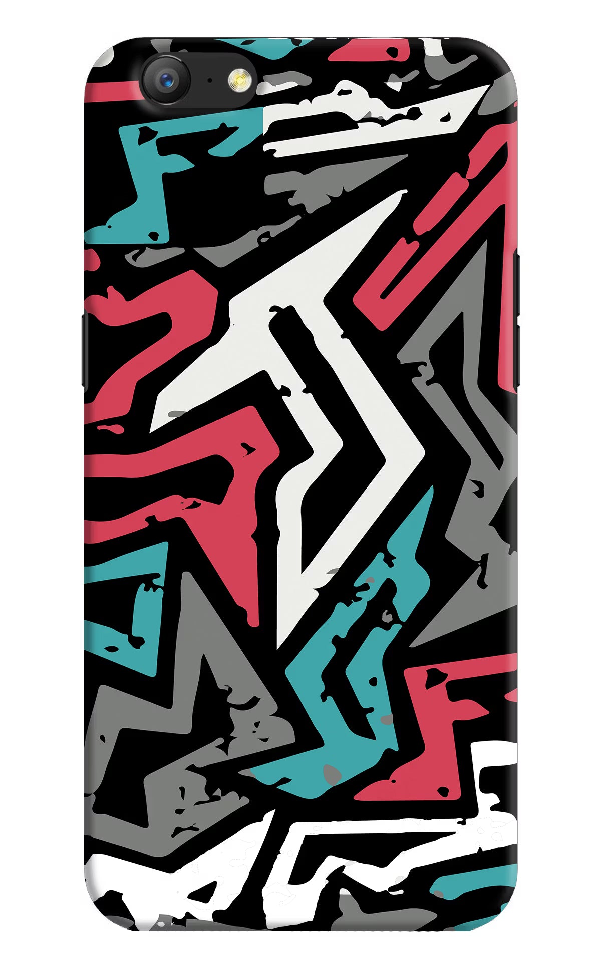 Geometric Graffiti Oppo A57 Hard Case Back Cover by Casekaro