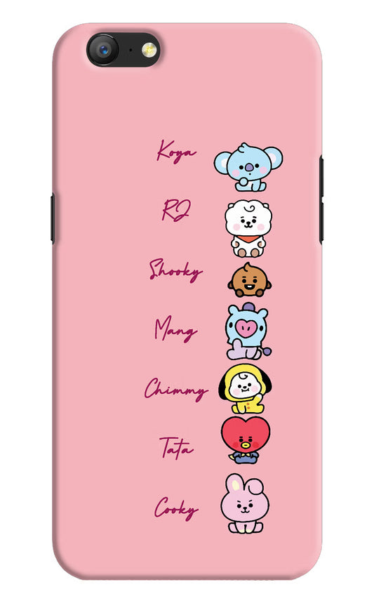 BTS names Oppo A57 Hard Case Back Cover by Casekaro