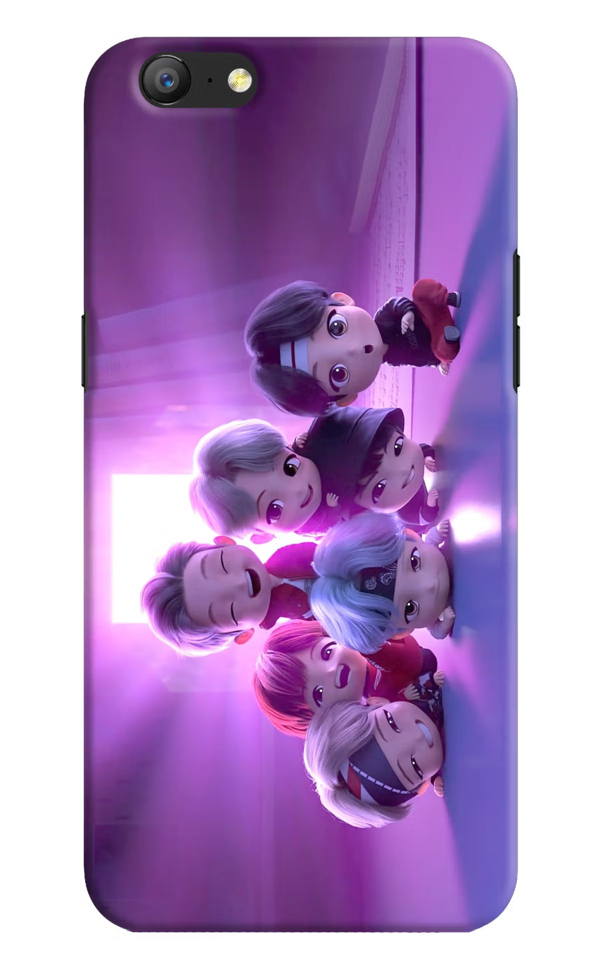 BTS Chibi Oppo A57 Hard Case Back Cover by Casekaro