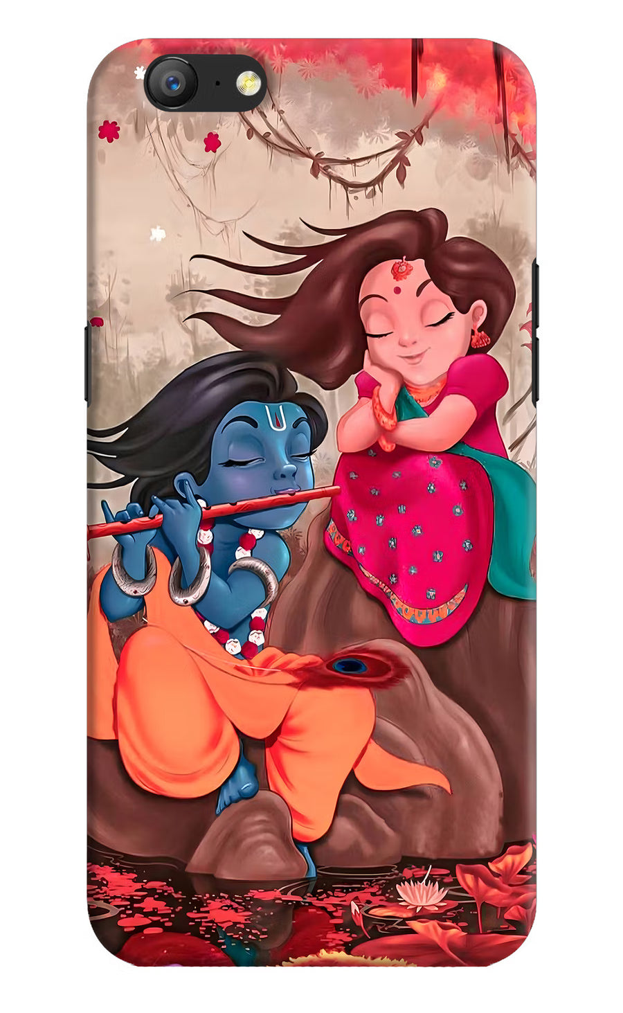 Radhe Krishna Oppo A57 Back Cover, Hard case
