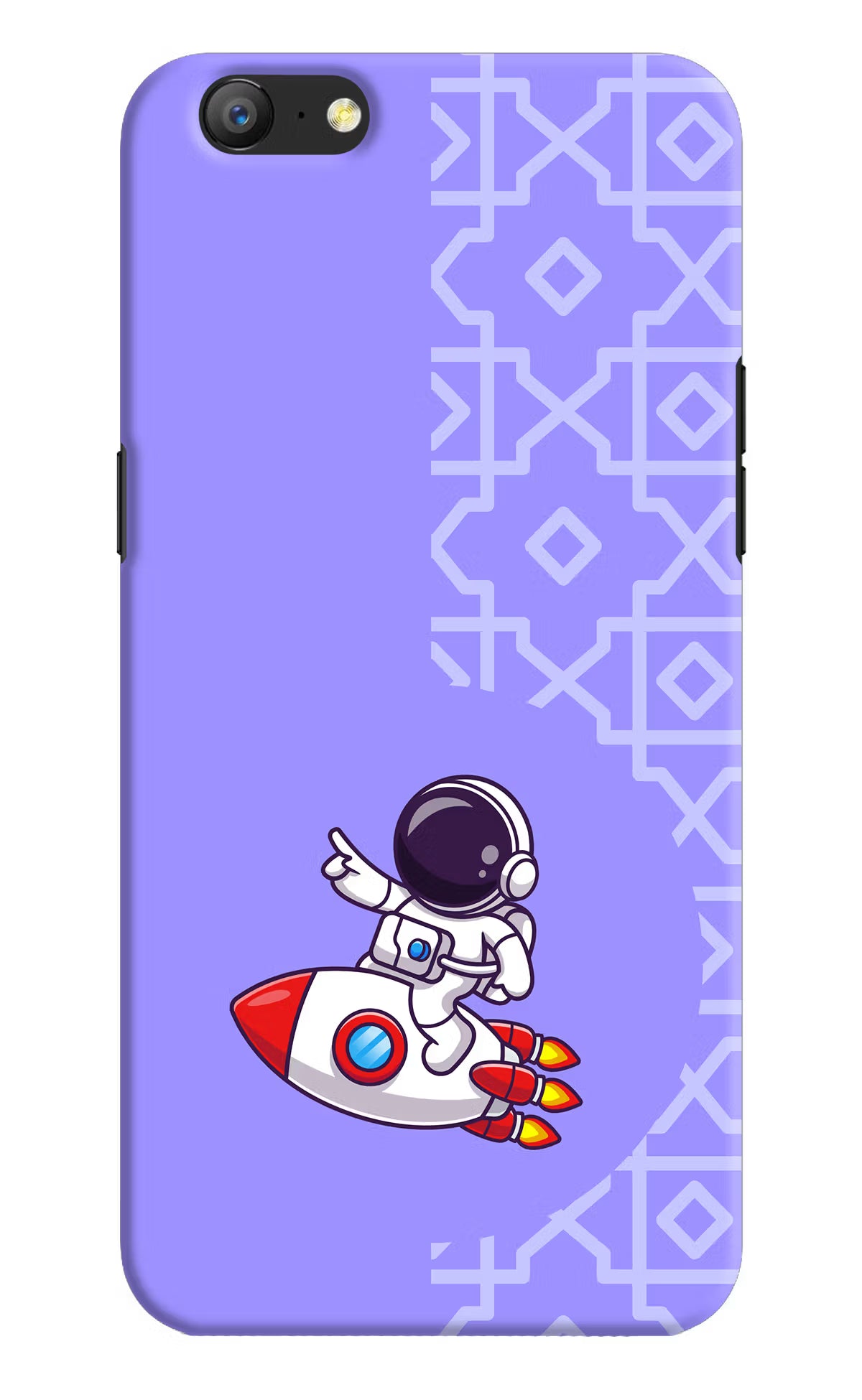 Cute Astronaut Oppo A57 Hard Case Back Cover by Casekaro