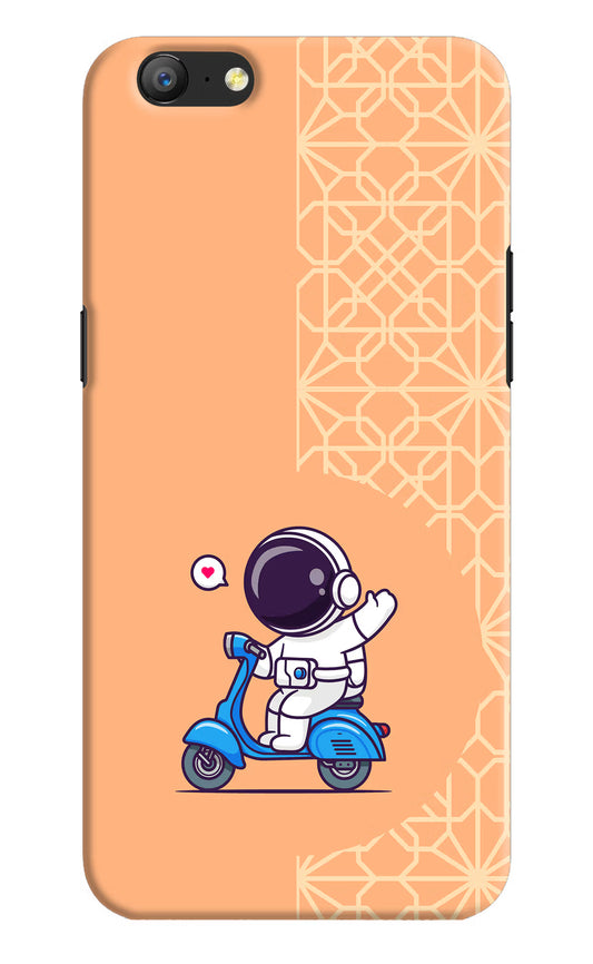 Cute Astronaut Riding Oppo A57 Hard Case Back Cover by Casekaro