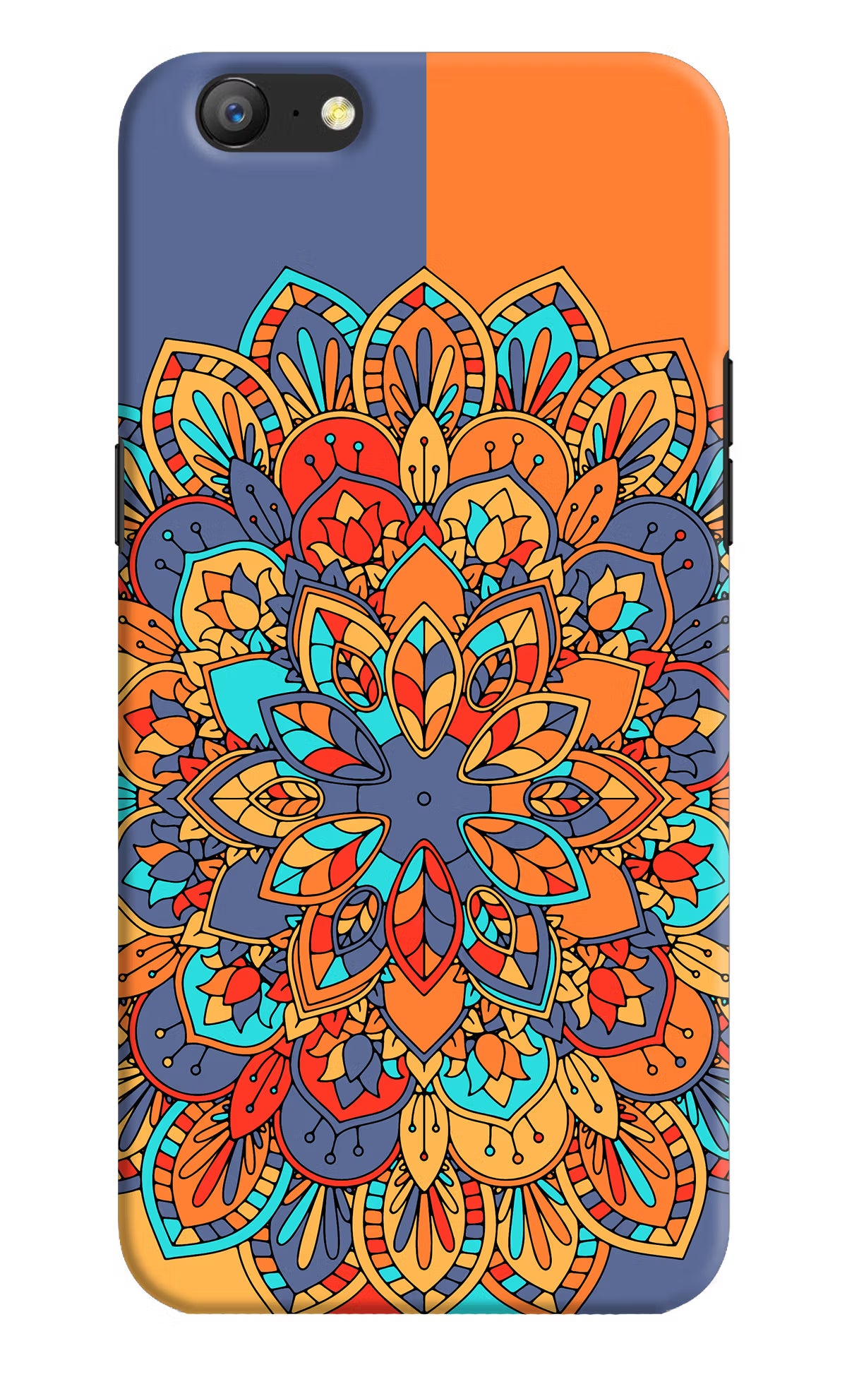 Color Mandala Oppo A57 Hard Case Back Cover by Casekaro